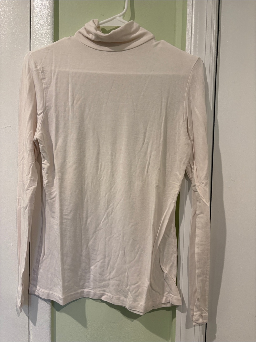 Cuddl Duds Long Sleeve Turtleneck in Light Cream